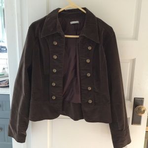 Atmosphere brown velvet jacket